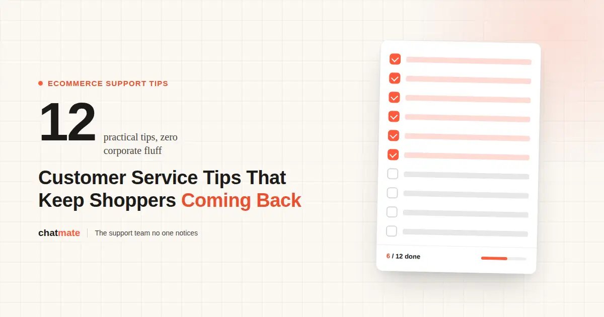 Customer service 12 Tips